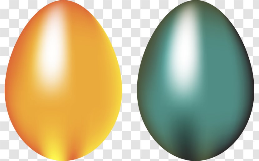 Easter Egg Balloon Sphere - Two Eggs Transparent PNG