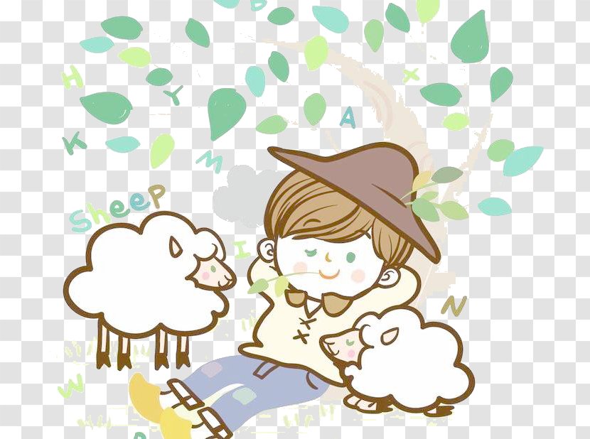 Sheep Cartoon - Fictional Character - Go To Bed Transparent PNG