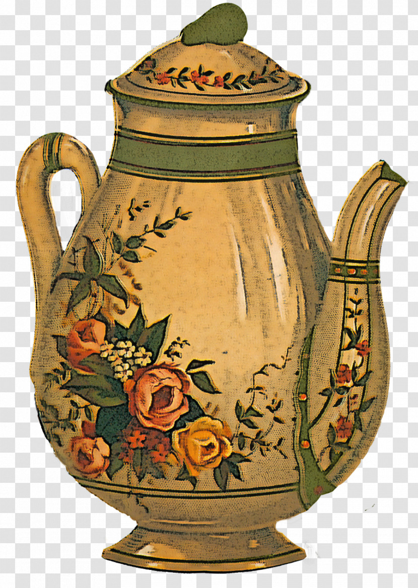 Kettle Teapot Earthenware Ceramic Serveware Transparent PNG