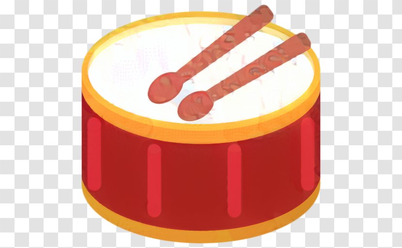 Orange Emoji - Drum Sticks Brushes - Membranophone Musical Instrument Transparent PNG