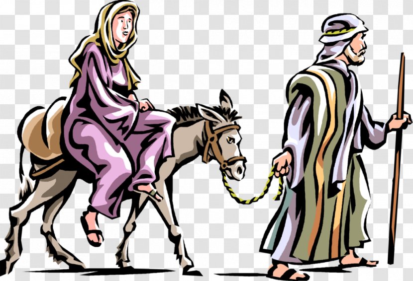 Donkey Bethlehem Clip Art - Jesus Transparent PNG