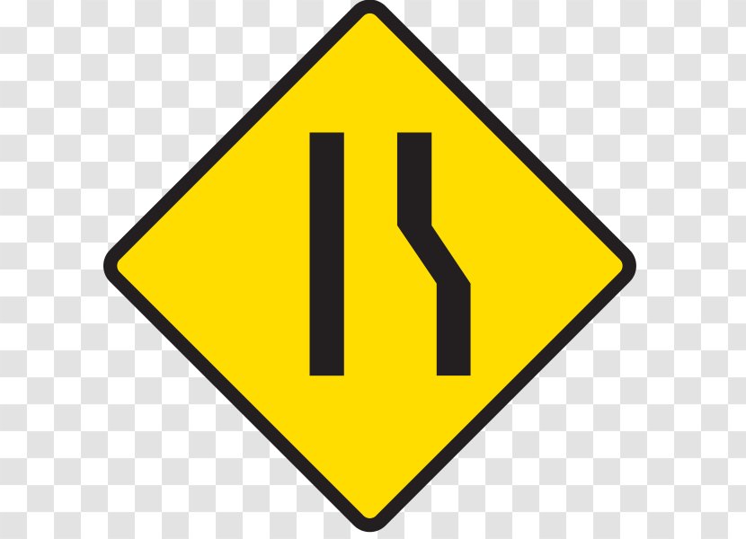 Traffic Sign Warning Road - Manual On Uniform Control Devices Transparent PNG