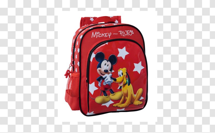 Mickey Mouse Pluto Minnie Backpack Red Transparent PNG