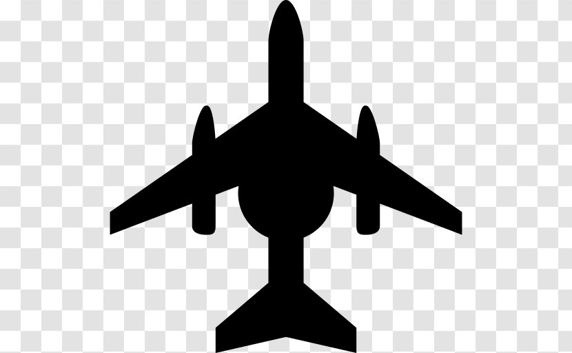 Airplane Flight - Air Travel - Icon Silhouette Transparent PNG