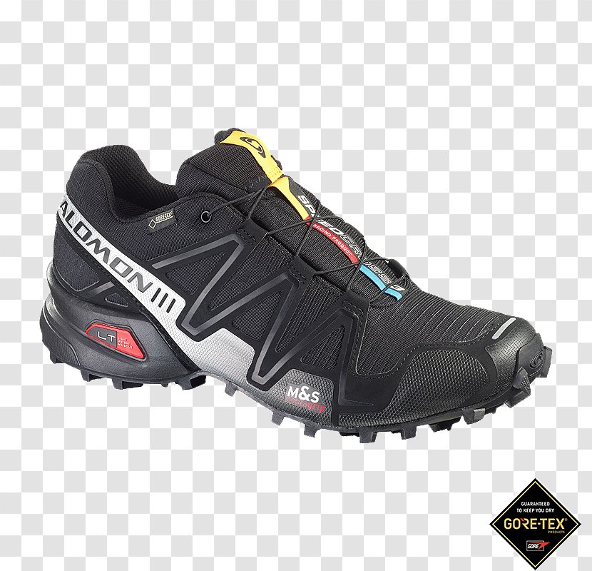 Salomon SPEEDCROSS 4 Speedcross 3 Trail Running Shoes Sports Men's - Black - For Women Transparent PNG