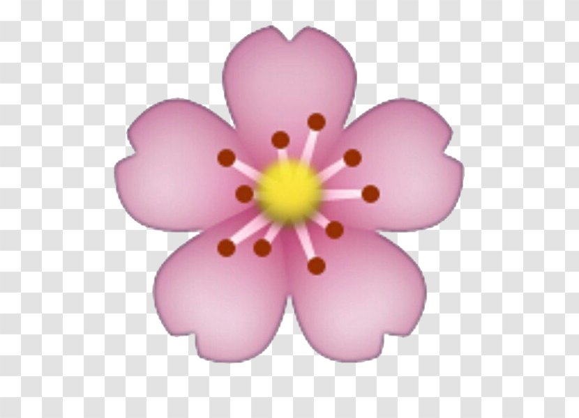 Emoji Sticker IPhone Flower - Pink - HEART FLOWER Transparent PNG