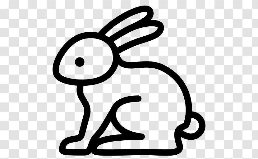 Rabbit Icon Design - Line Art - Easter Bunny Transparent PNG