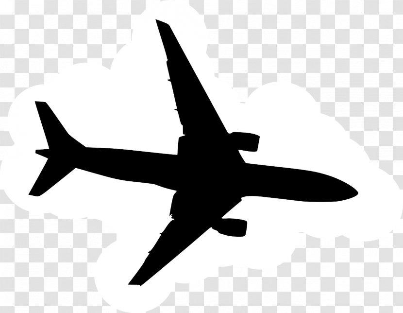 Airplane Silhouette Clip Art - Air Travel Transparent PNG