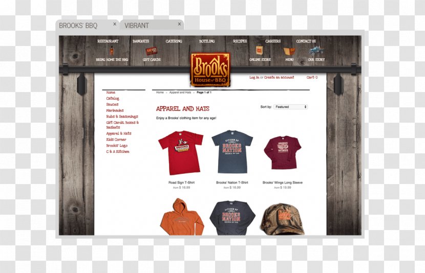 Brooks' House Of BBQ Oneonta Brand Advertising Agency Business - Vibrant Transparent PNG