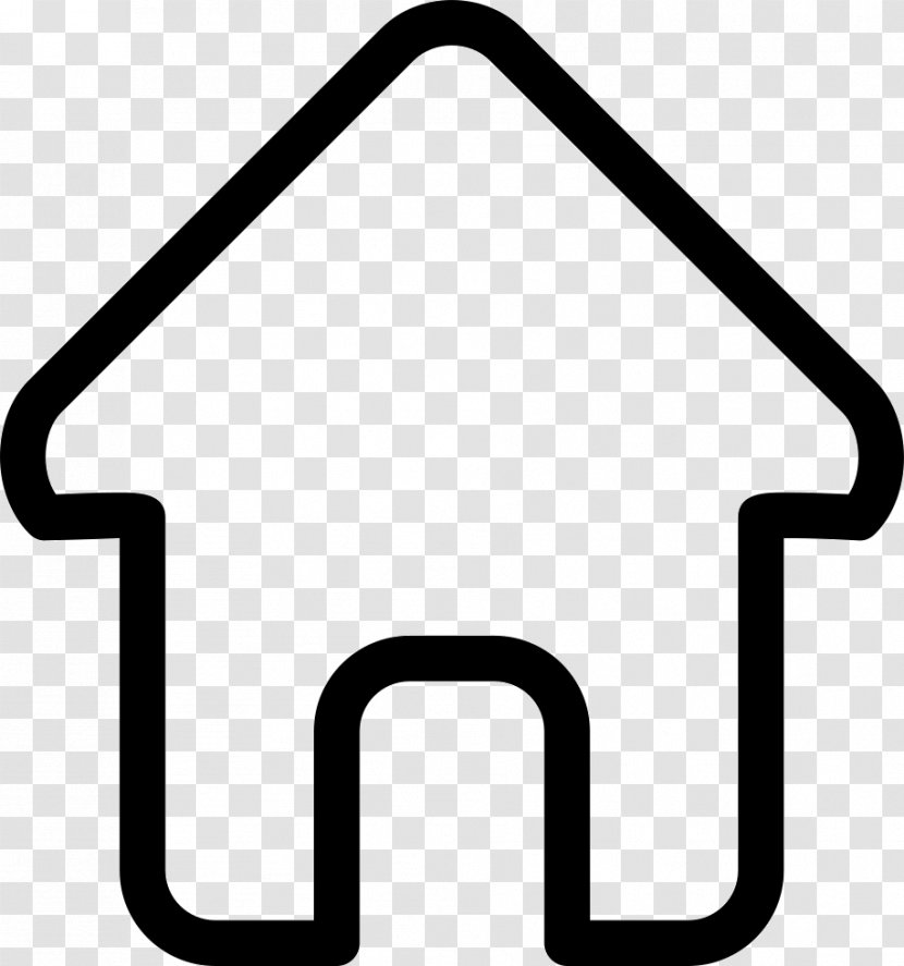 House Outline - Area - Black And White Transparent PNG