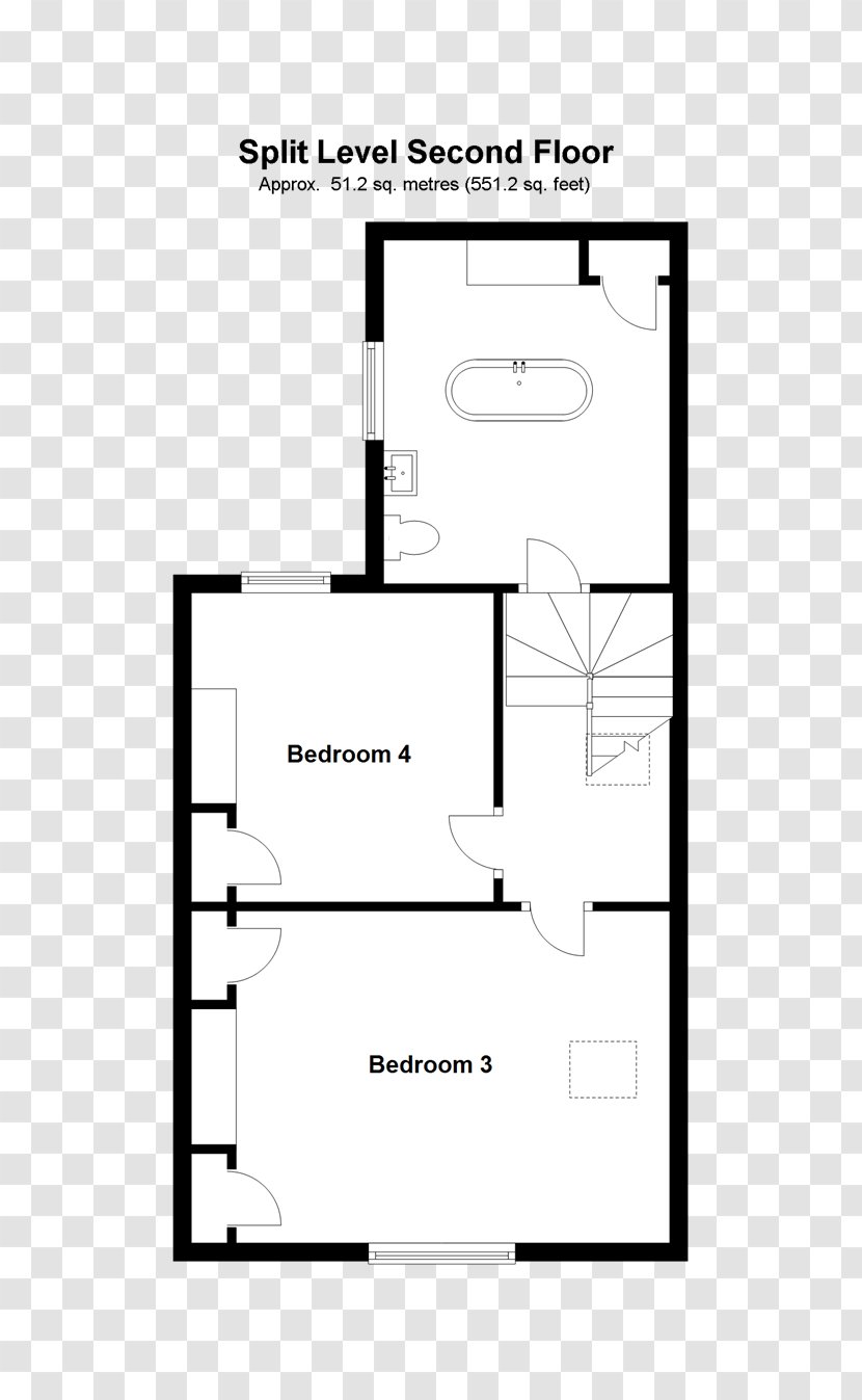 Floor Plan Terenure Terraced House Room - Paper Product - Ocean Transparent PNG