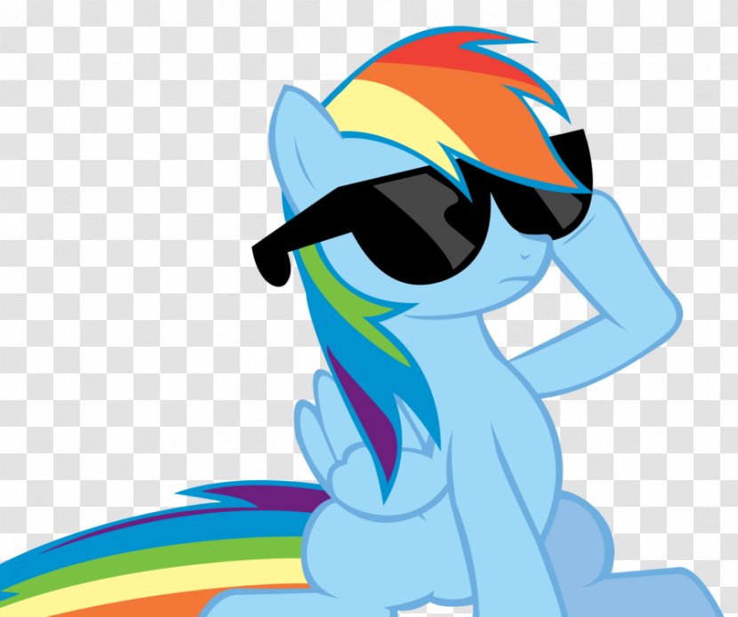 Rainbow Dash Rarity Sunglasses My Little Pony - Cartoon - Chicken With Glasses Transparent PNG