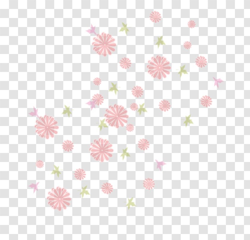 Petal Line Point Pattern - Floral Design Transparent PNG