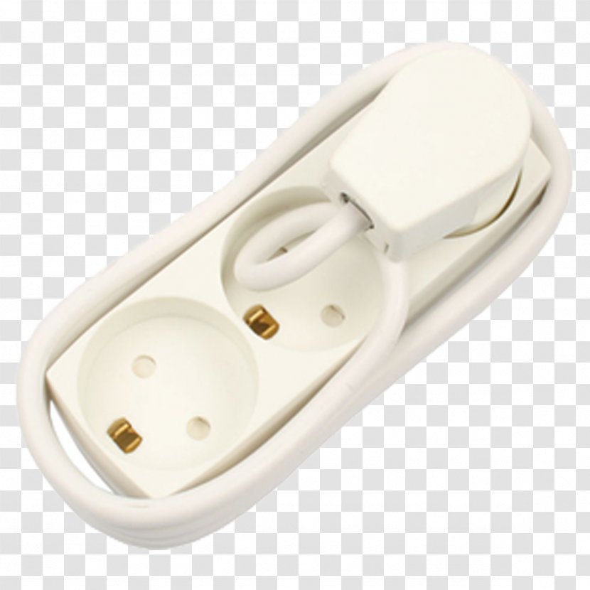 White Power Strips & Surge Suppressors Elworks A/S 230 Volt-stik Ampacity - Green - Electrical Wires Cable Transparent PNG