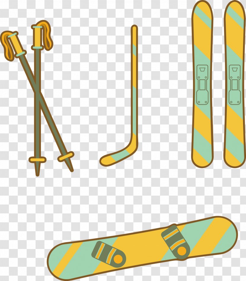 Skiing Sports Equipment - Winter Entertainment Tool Transparent PNG