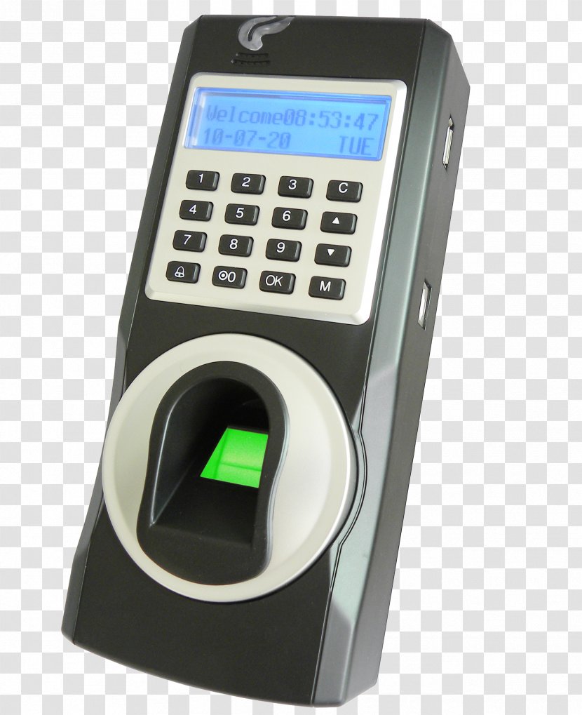 Access Control Biometrics Fingerprint Time And Attendance Facial Recognition System - Hardware - Lock Transparent PNG