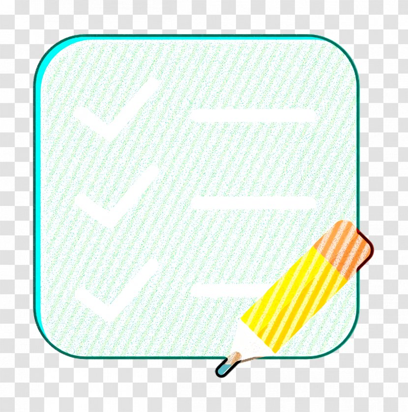 Interaction Assets Icon List - Yellow - Rectangle Finger Transparent PNG