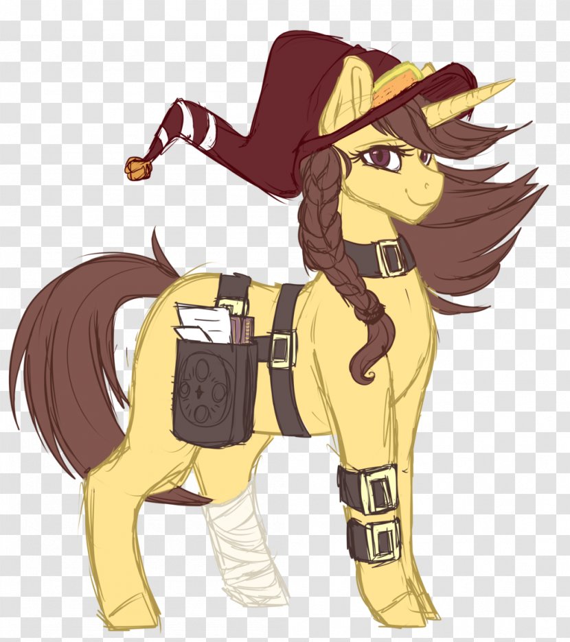 Horse Cowboy Pack Animal Cartoon - Mythical Creature Transparent PNG