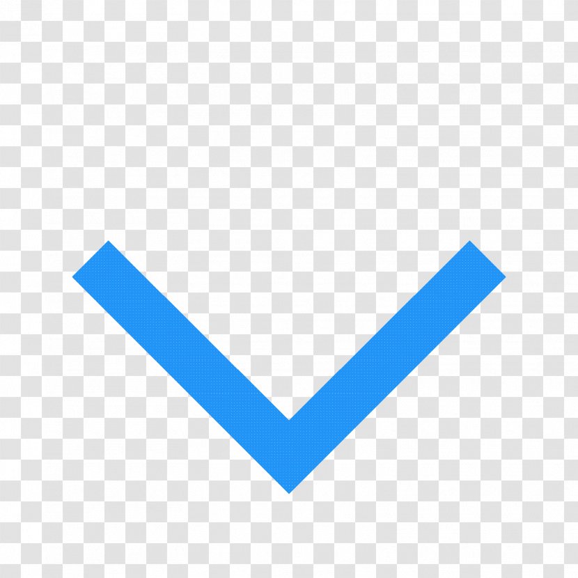 Right Arrow - Blue - Point Transparent PNG