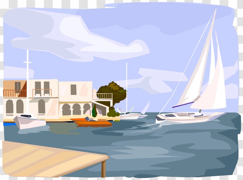 Boat Cartoon - Recreation - Dinghy Transparent PNG