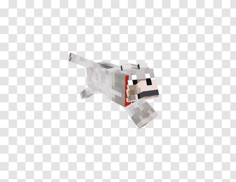 Minecraft Dog Video Game Arcade - Gray Wolf - 3d Transparent PNG