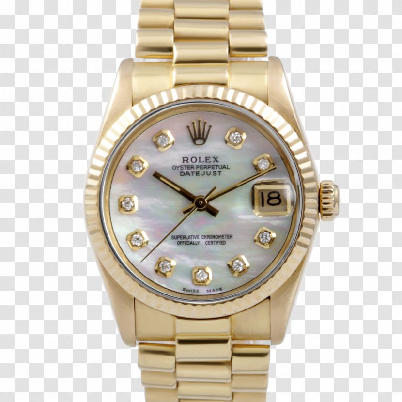 Rolex Datejust Daytona Watch Colored Gold - Metal Transparent PNG
