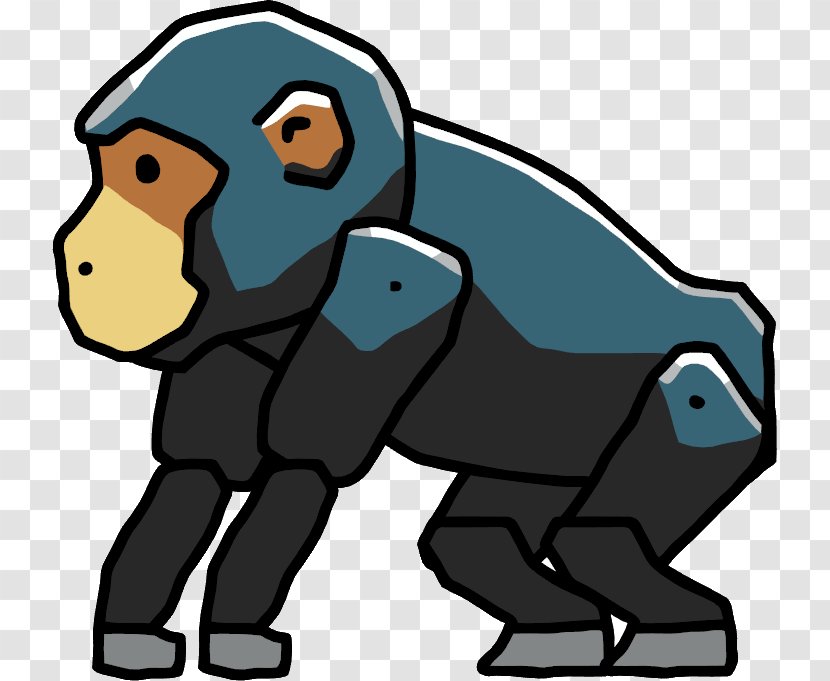 Scribblenauts Unlimited Trouble In Terrorist Town Garry S Mod Common Chimpanzee Artwork Transparent Png - download chimpanzee clipart transparent monkey roblox png