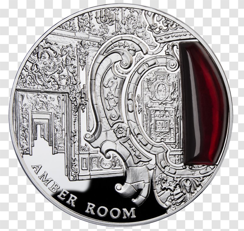 Amber Room Silver Coin Niue - Currency Transparent PNG
