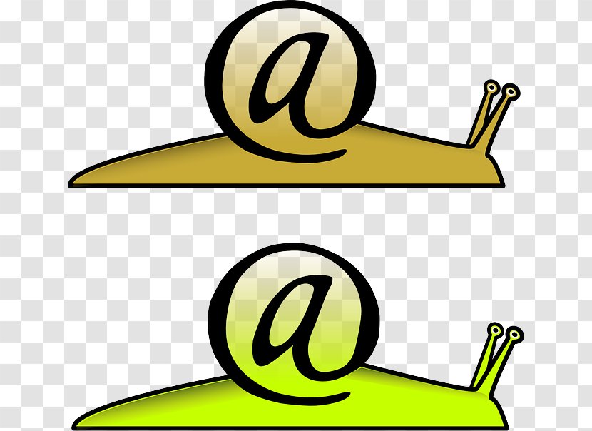 Email Snail Mail Clip Art - Yellow Transparent PNG