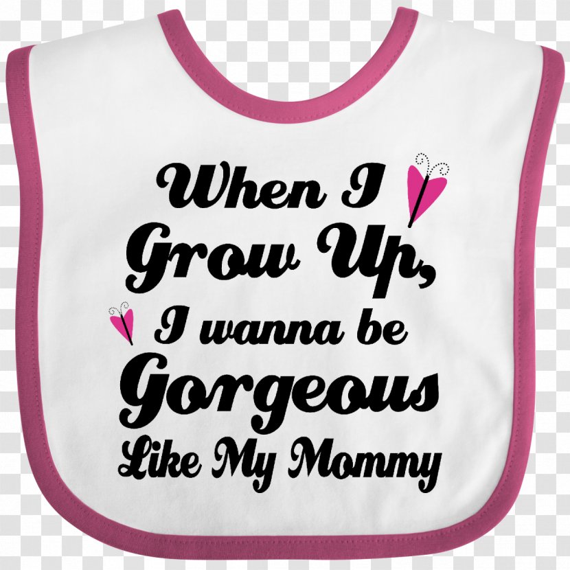 T-shirt Gorgeous Like My Meemaw Baby Bib Child Infant - Frame Transparent PNG