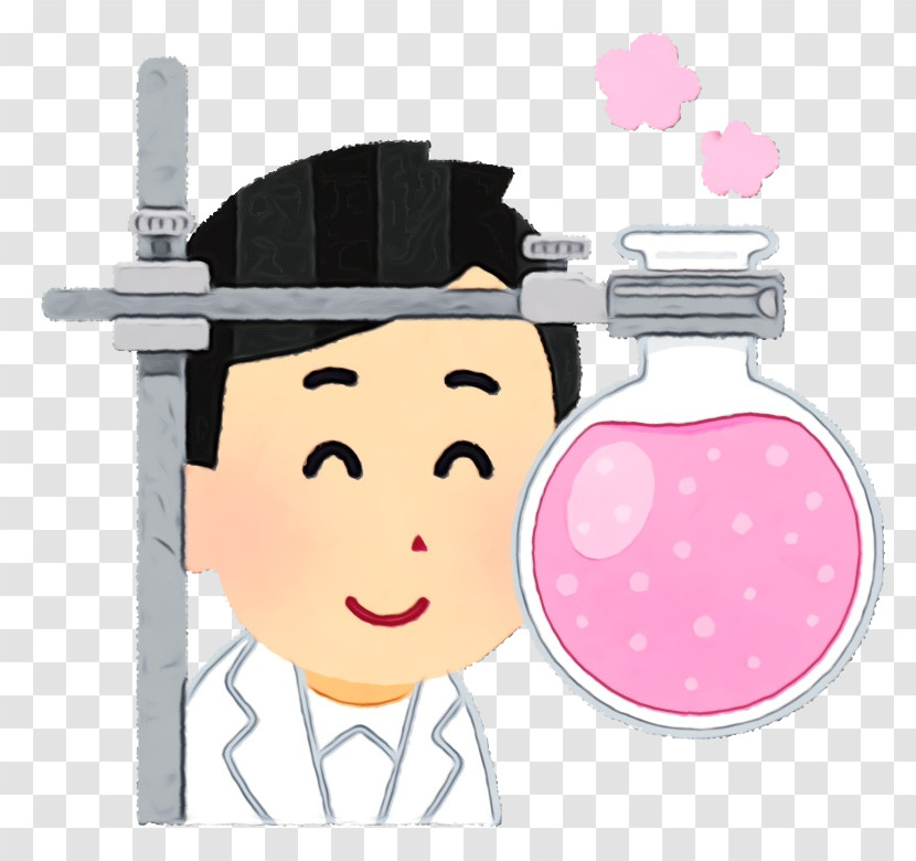 Cartoon Head Pink Cheek Smile Transparent PNG