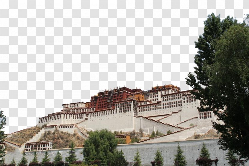 Potala Palace Jokhang Tourist Attraction Tourism - Tibetan People - Panorama Transparent PNG