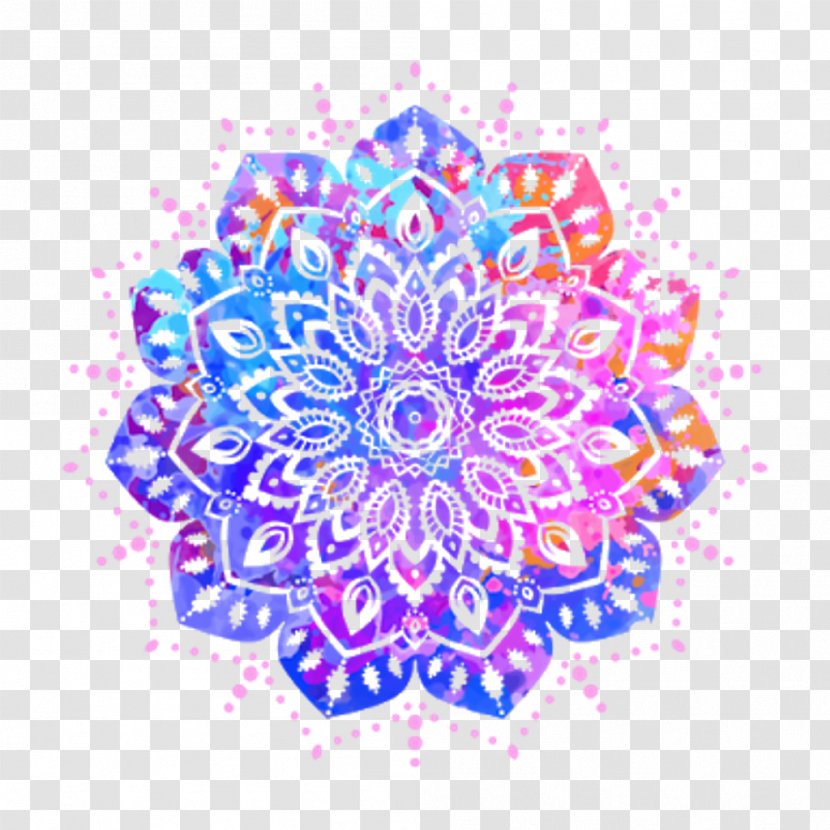 Mandala Illustration Meditation Image Ornament - Yoga - Square Transparent PNG