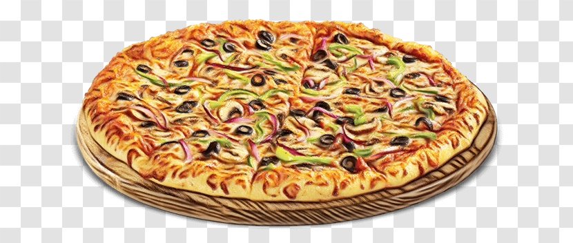 Pepperoni Pizza - Wet Ink - Pastry American Food Transparent PNG