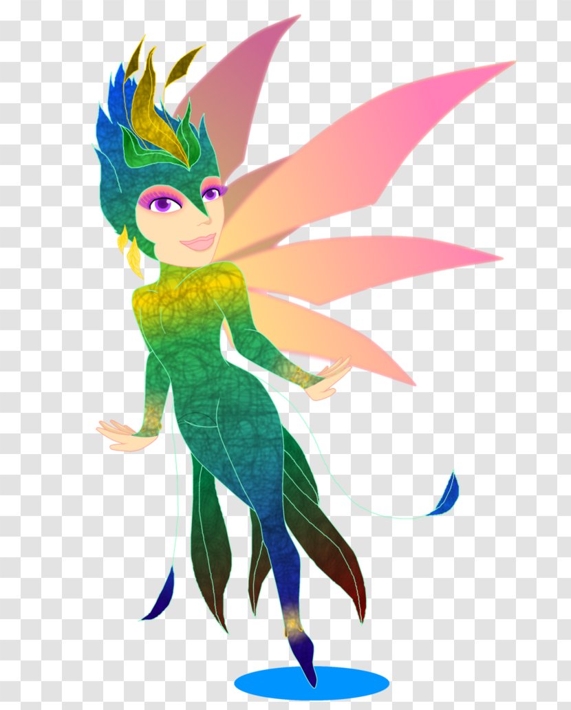 Fairy Illustration Clip Art Feather Plants - Fictional Character Transparent PNG