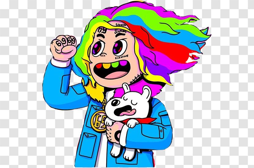 Drawing Tekashi69 Image Tati Scumlife - Ine Sign Transparent PNG