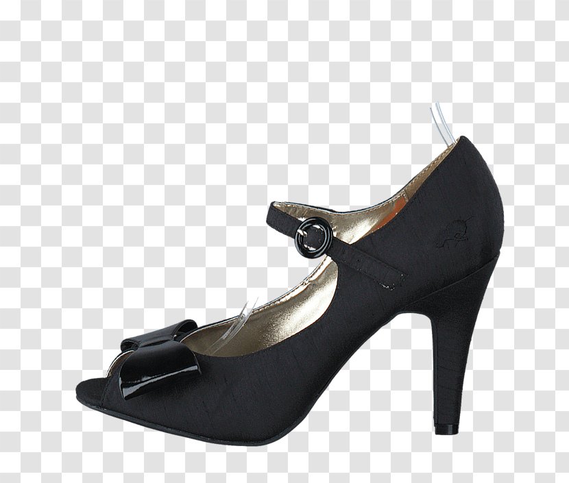 Suede Shoe Sandal Pump Black M - Basic Transparent PNG