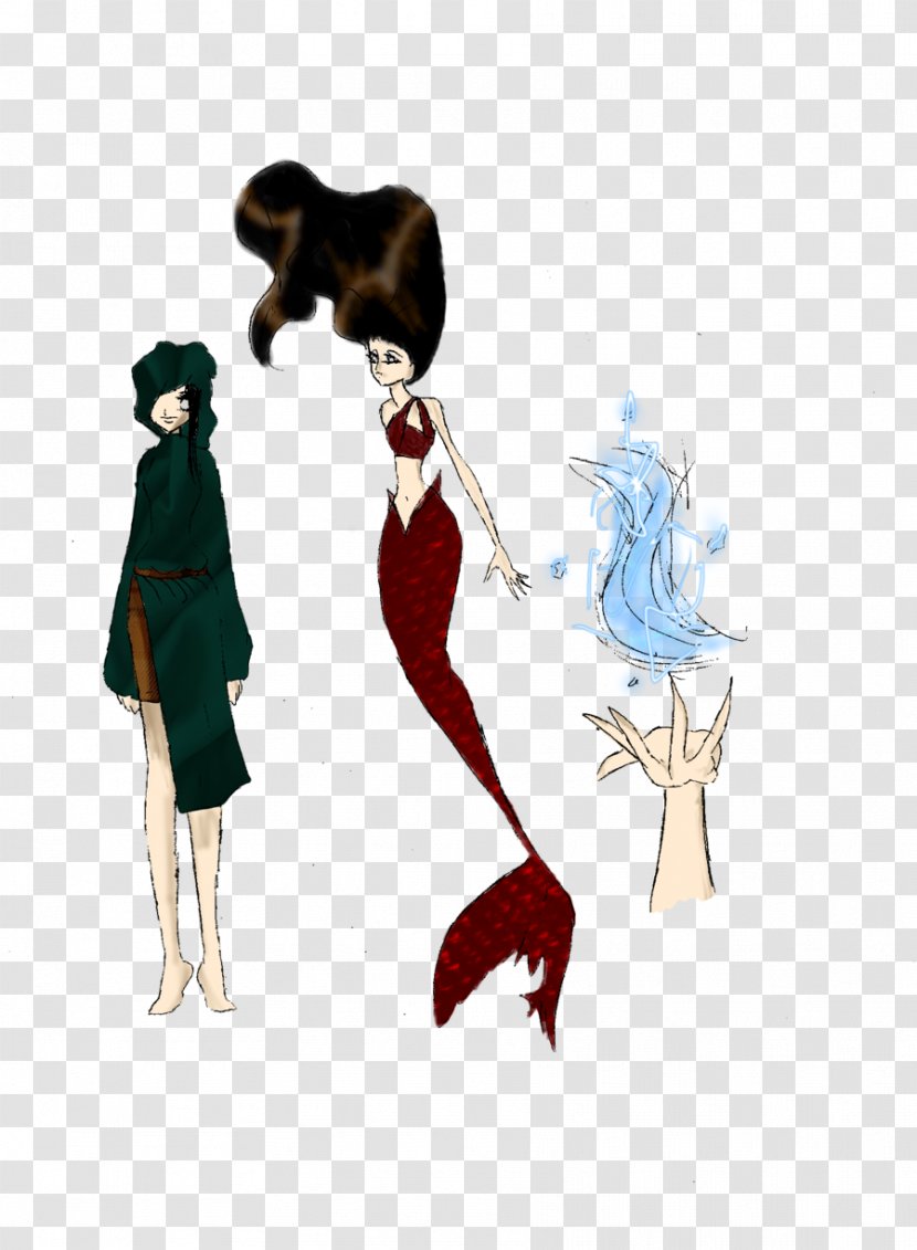 Mermaid Human Behavior Tail Costume Design - Cartoon Transparent PNG