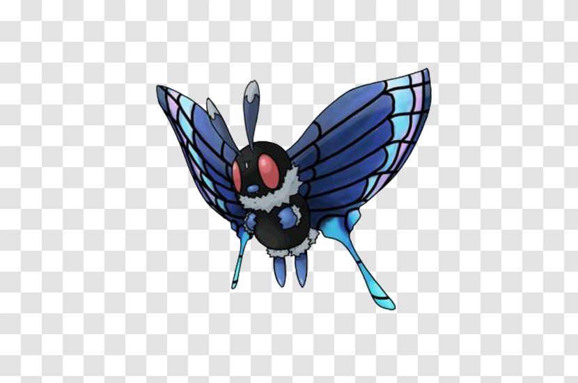 Pokxe9mon Omega Ruby And Alpha Sapphire Butterfree Beedrill Metapod - Luxray - Blue Butterfly Transparent PNG