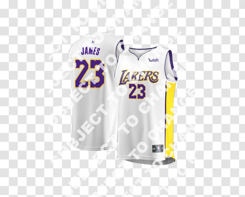 Los Angeles Lakers Sports Fan Jersey Swingman - Brand Transparent PNG
