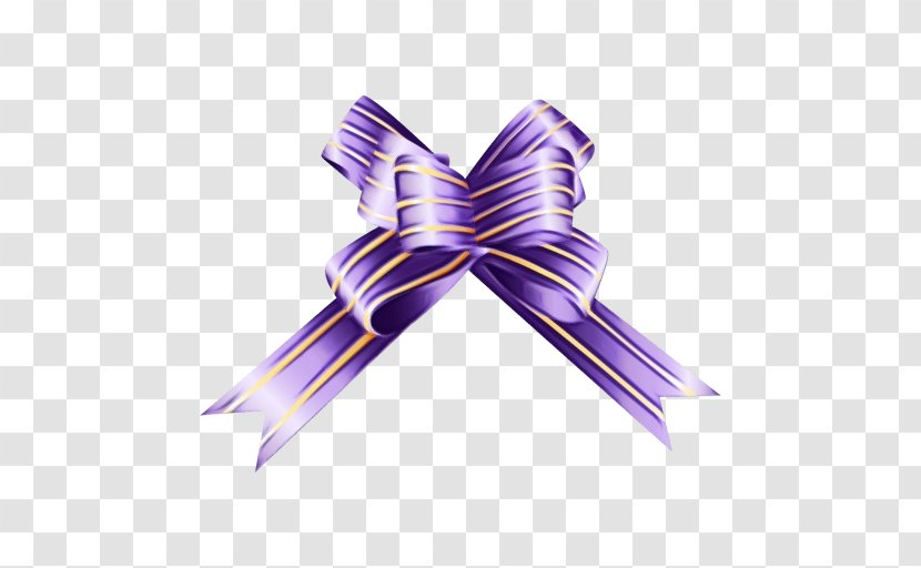 Birthday Background Ribbon - Purple - Wing Bow Transparent PNG