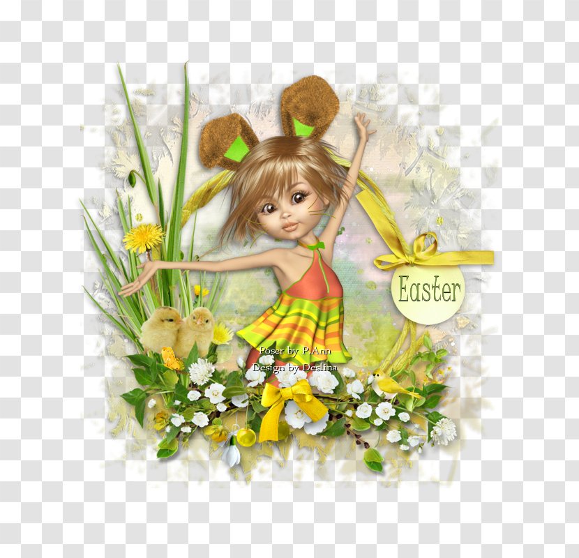 Floral Design Fairy Easter Flowering Plant - Flora -painted Frame Material Transparent PNG