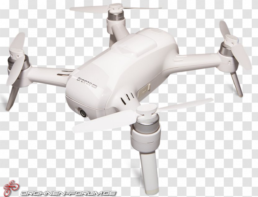 FPV Quadcopter Yuneec Breeze 4K Unmanned Aerial Vehicle International - Selfie - Hot Transparent PNG