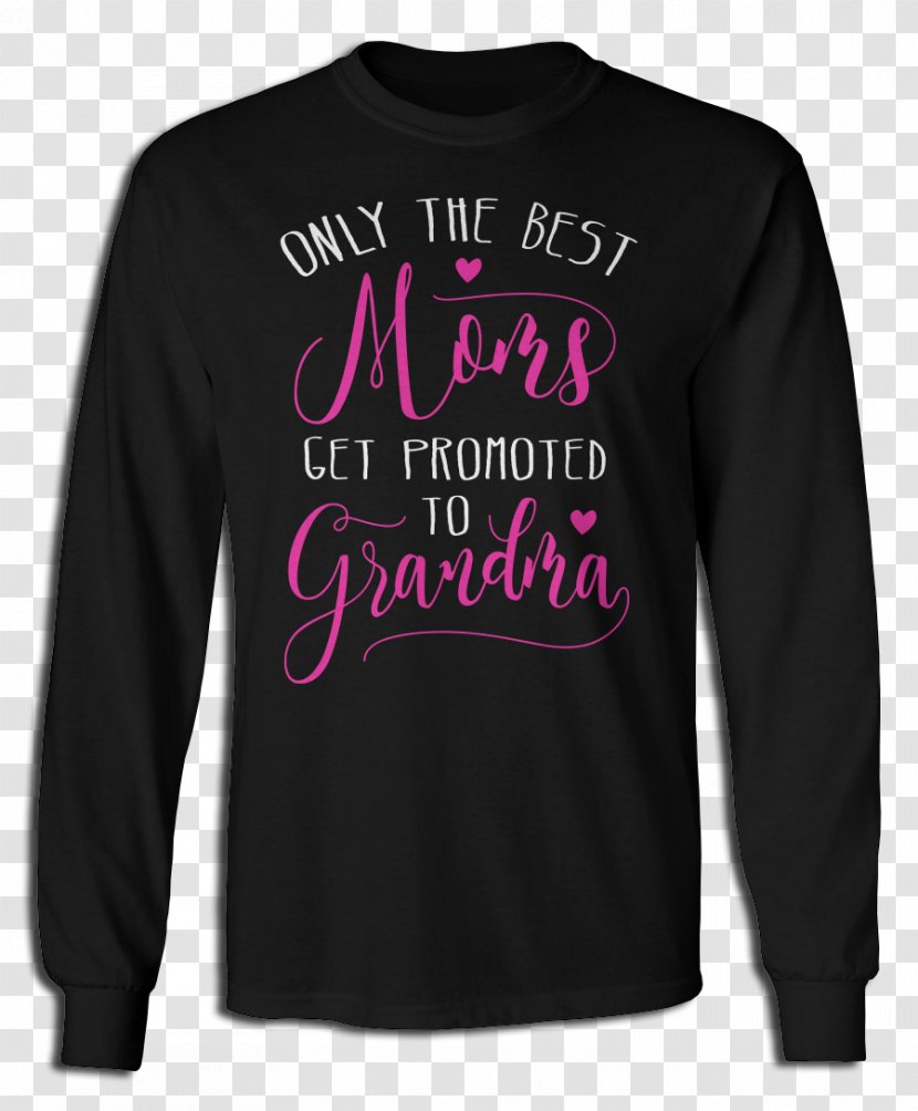 Long-sleeved T-shirt Hoodie Sweater - Tshirt - Best Mom Transparent PNG