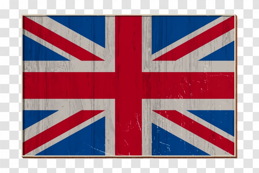 Rectangular Country Simple Flags Icon Uk United Kingdom - Rectangle Electric Blue Transparent PNG