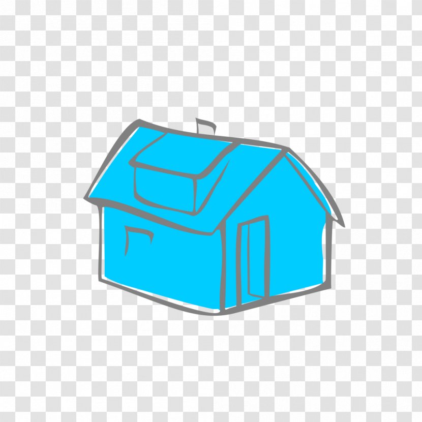 Logo House Brand - Aqua Transparent PNG