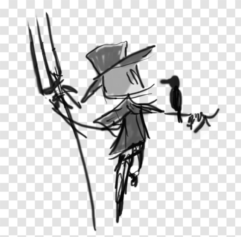 Drawing Line Art Visual Arts Clip - Scarecrow Logo Transparent PNG