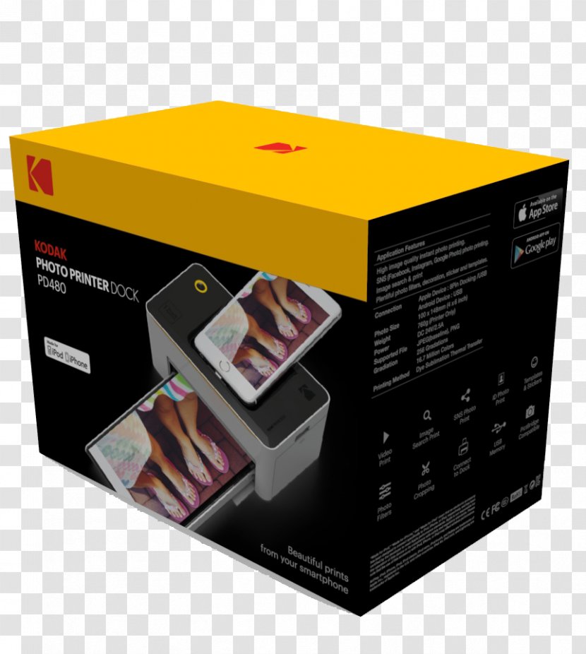 Kodak Photo Printer Dock PD-450 Dye-sublimation Printing Transparent PNG