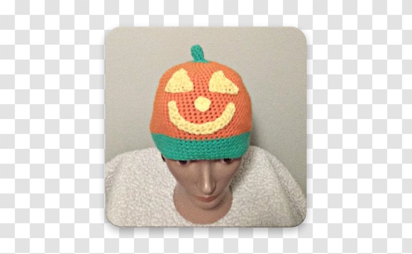 Beanie Knit Cap Yavapai College Knitting - Orange - Crochet Pattern Transparent PNG