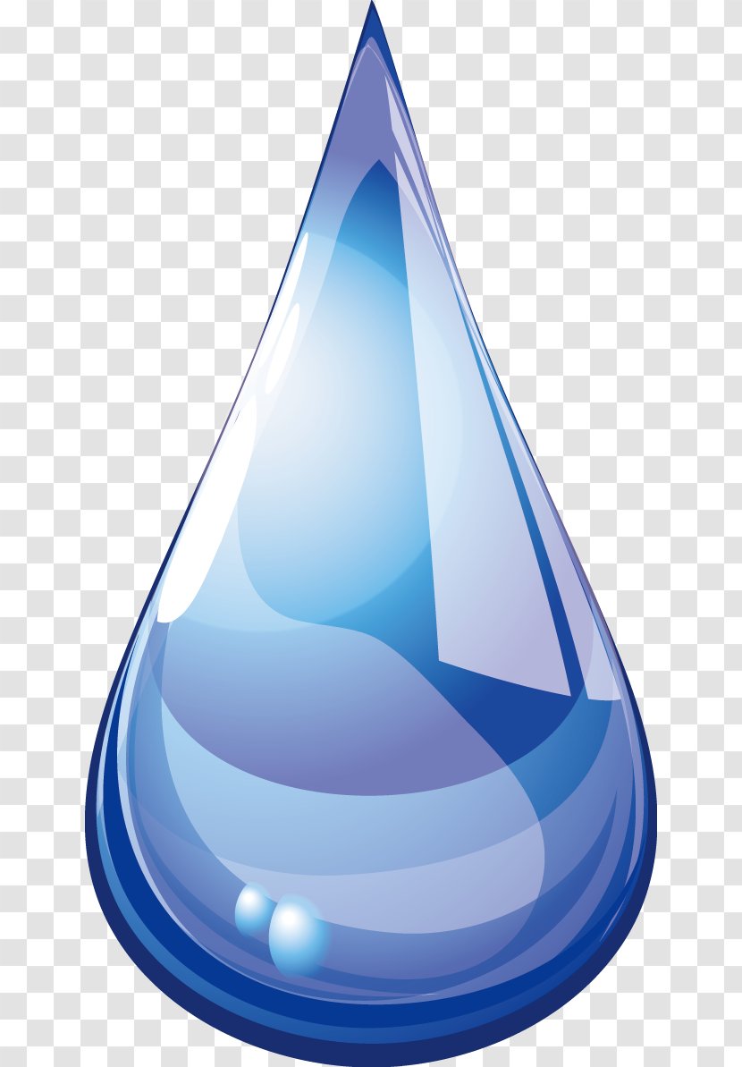 Cone Drop Water - Droplets Element Transparent PNG